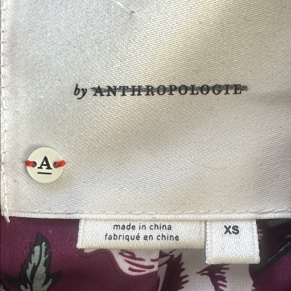 Anthropologie Deep Red Leather Jacket - Picture 3 of 3